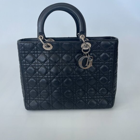 Dior | Lady Dior Cannage Large | Black | Preloved - Picture 2 of 15